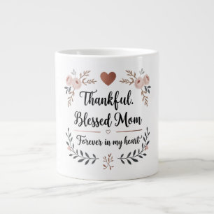 Taza De Café Gigante Jumbo Mug con elegante guión Rosa