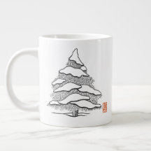 Jumbo Mug De Cacao Caliente Y Snoweather Evergreen