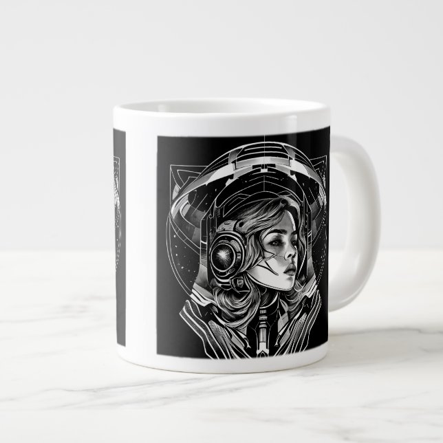 Taza De Café Gigante Jumbo Mug De Ciencia Ficción (Derecha)