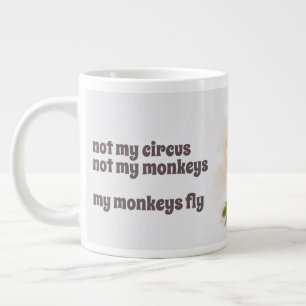 Taza De Café Gigante Jumbo Mug de Monos Voladores