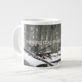 Taza De Café Gigante Jumbo Mug de música de perros en ejecución
