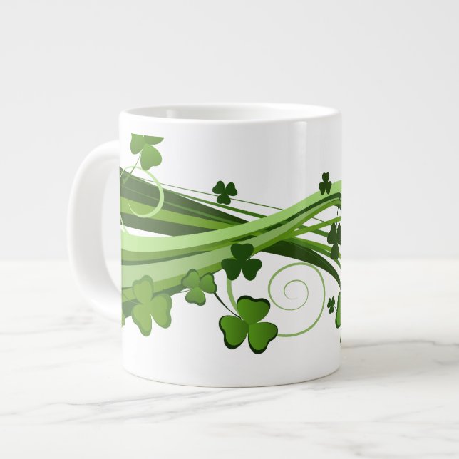 Taza De Café Gigante Jumbo Mug de St. Patrick (Izquierda)