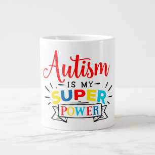 Taza De Café Gigante Jumbo Mug del autismo