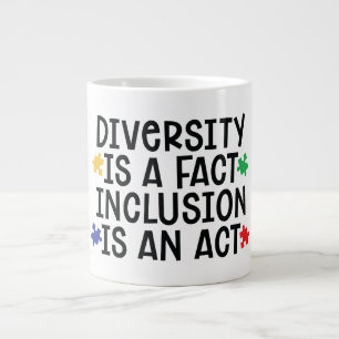 Taza De Café Gigante Jumbo Mug del autismo