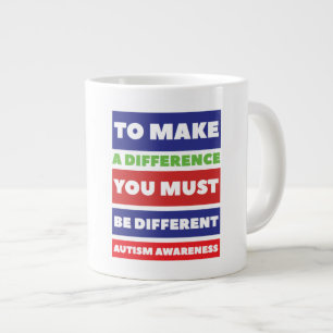 Taza De Café Gigante Jumbo Mug del autismo