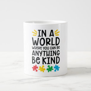 Taza De Café Gigante Jumbo Mug del autismo
