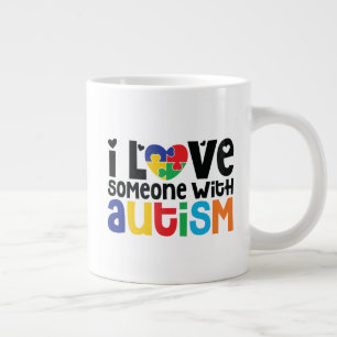 Taza De Café Gigante Jumbo Mug del autismo