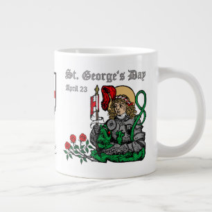 Taza De Café Gigante Jumbo Mug del Día de San Jorge (Versión de Nurembe