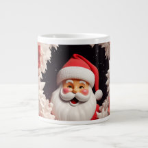 Jumbo Mug del jardín nocturno de Santa Claus