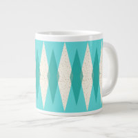 Jumbo Mug Moderno de Argyle de Mid Century