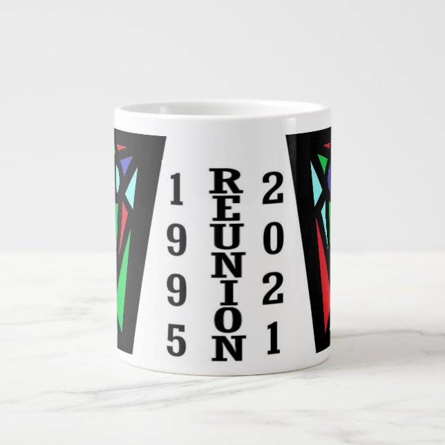 Taza De Café Gigante Jumbo Mug para la clase de 1995 (Frente)