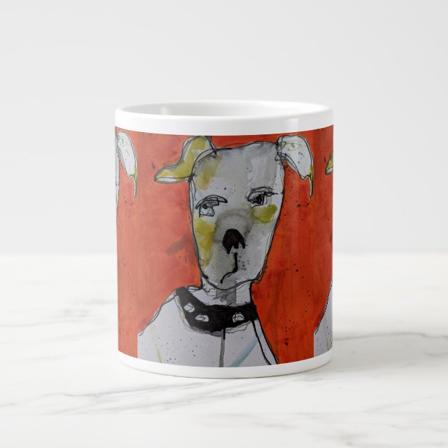 Taza De Café Gigante Jumbo Mug - Perro (Frente)