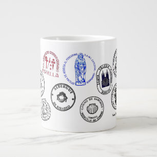 Taza De Café Gigante Jumbo Mug Saint James Way