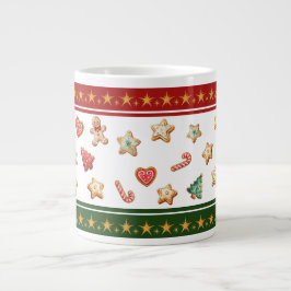 Taza De Café Gigante Jumbo Mug with Christmas Cookies