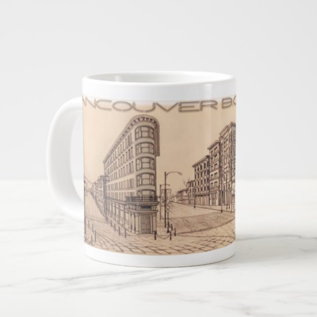 Taza De Café Gigante Jumbo Vancouver Café Mug Vancouver Gastown Cup (Izquierda)