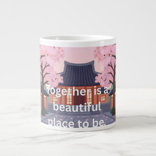 Taza De Café Gigante 'Juntos es un lugar hermoso para estar' Cereza