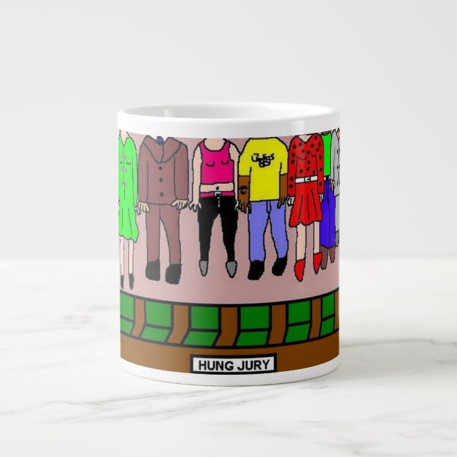 Taza De Café Gigante Jurado colgado (Frente)
