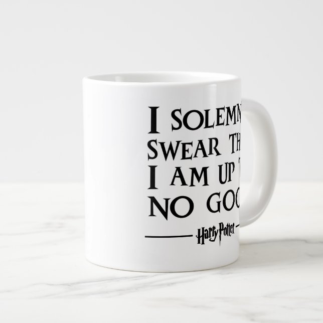 Taza De Café Gigante Juro solemnemente que estoy tramando algo malo™ (Derecha)
