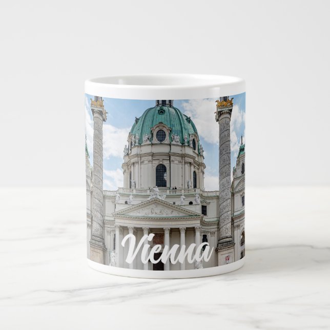 Taza De Café Gigante Karlfalche en Viena, Austria (Frente)