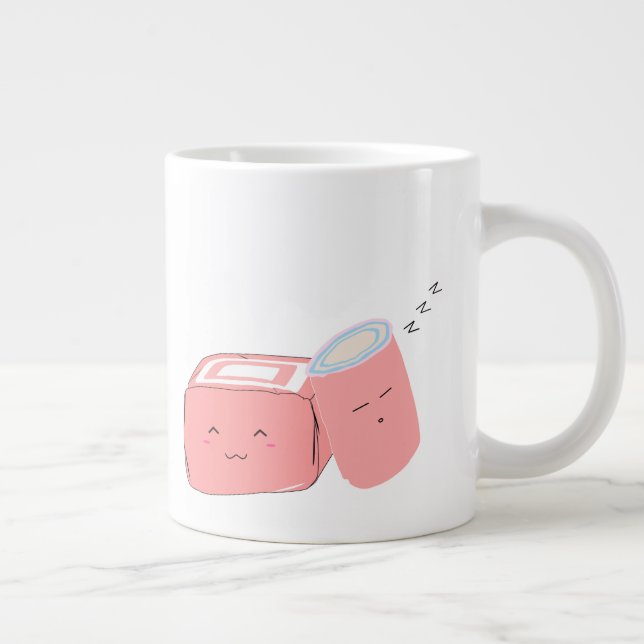 Taza De Café Gigante Kawaii Marshmallow | Mug de especialidad (Derecha)
