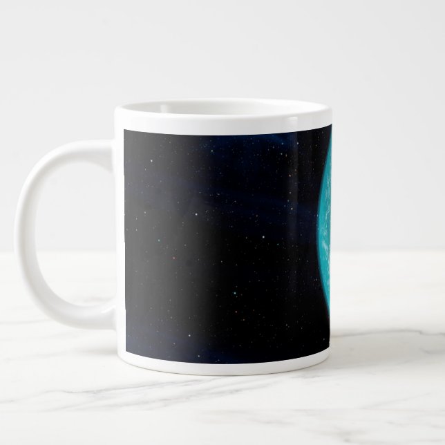 Taza De Café Gigante Kepler 22b, un planeta extrasolar. (Izquierda)