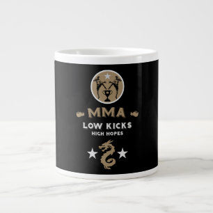 Taza De Café Gigante Kickboxer Muay Thai Deporte