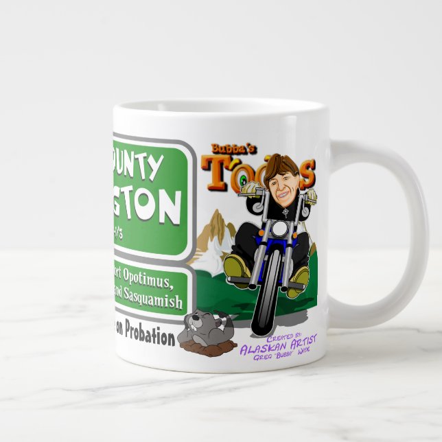 Taza De Café Gigante Kidnap County Washington Giant Coffee Mug (Derecha)