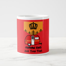 Taza De Café Gigante King of the Camper - Gracioso camping RV Coffee Mu