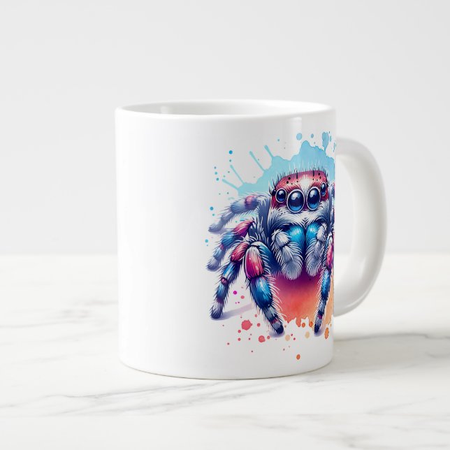 Taza De Café Gigante Kleine Springspinnen Grafik (Derecha)