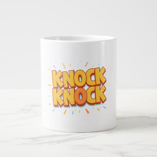 Taza De Café Gigante Knock knock  (Frente)
