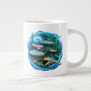 Taza De Café Gigante Koi Fish "NACIDO DE DRAGONFLY"