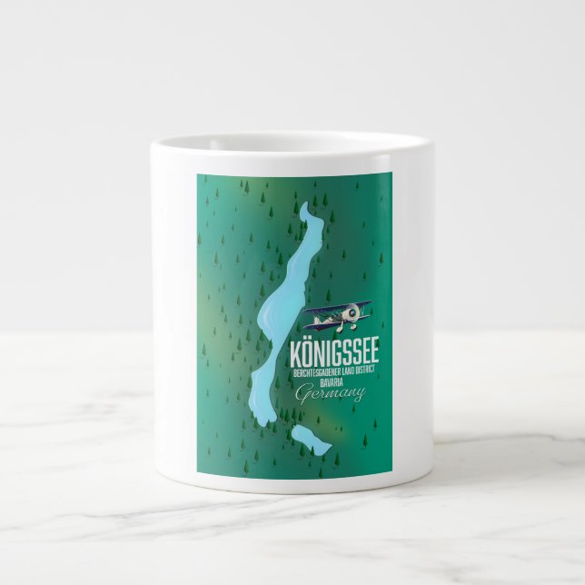 Taza De Café Gigante Königssee Berchtesgadener Alemania (Frente)