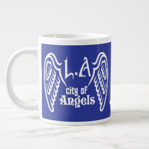 Taza De Café Gigante L.A. Wings nombre personalizado y color jumbo mug