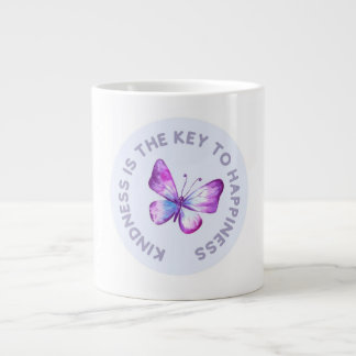 Taza De Café Gigante La amabilidad es la clave de la felicidad mariposa
