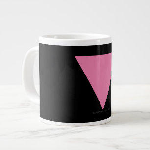 Taza De Café Gigante La bandera del triángulo rosa de SlipperyJoe's sím
