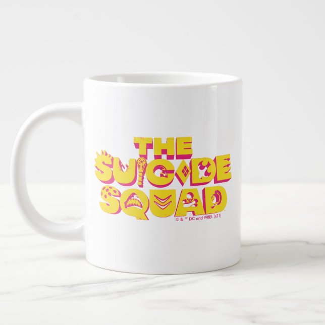 Taza De Café Gigante La brigada suicida | Logo de iconos de caracteres (Izquierda)