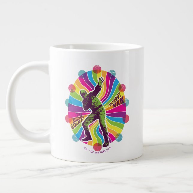 Taza De Café Gigante La brigada suicida | Psicodélico de Polka-Dot Man (Izquierda)