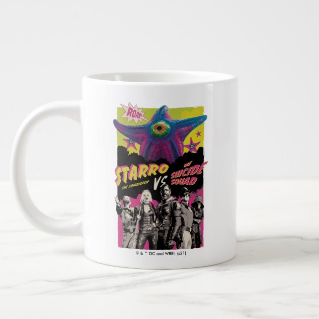 Taza De Café Gigante La brigada suicida | Starro Contra El Escuadrón De (Izquierda)