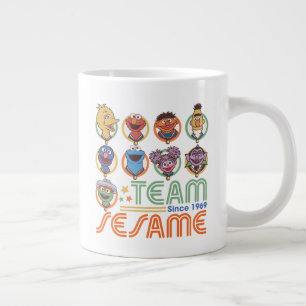 Taza De Café Gigante La calle de Sesame Equipo Sesame desde 1969