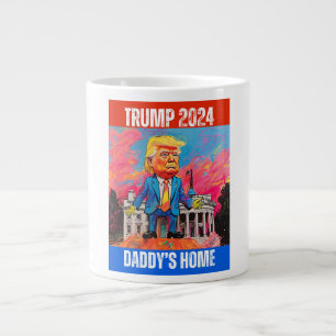 TAZA DE CAFÉ GIGANTE LA CASA DE TRUMP 2024 DE DADDY
