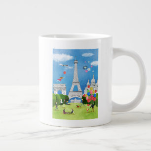 Taza De Café Gigante La colorida Francia