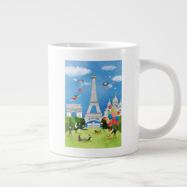 Taza De Café Gigante La colorida Francia (Derecha)