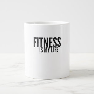 Taza De Café Gigante La condición física es mi vida