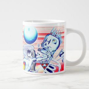 Taza De Café Gigante La corona de la muerte - Pintura de petróleo