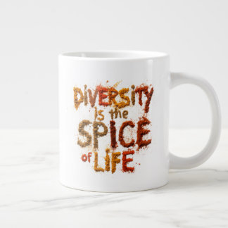 Taza De Café Gigante La diversidad es la sal de la vida - Espacio segur