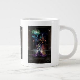 Taza De Café Gigante La Elegancia De Trilia Fractal Portrait NSE