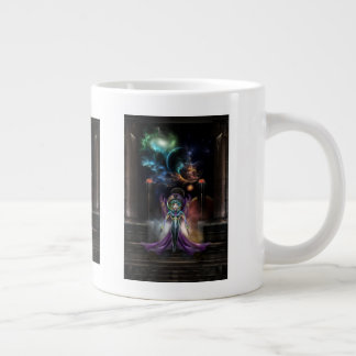 Taza De Café Gigante La Elegancia De Trilia Fractal Portrait NSE