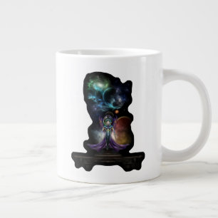 Taza De Café Gigante La Elegancia Del Retrato Fractal De Trilia