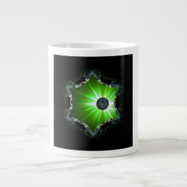 Taza De Café Gigante La Esfera Energética A Través Del Portal Fractal