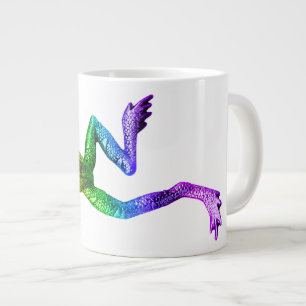 Taza De Café Gigante La estatua de rana del Orgullo de SlipperyJoe Vibr